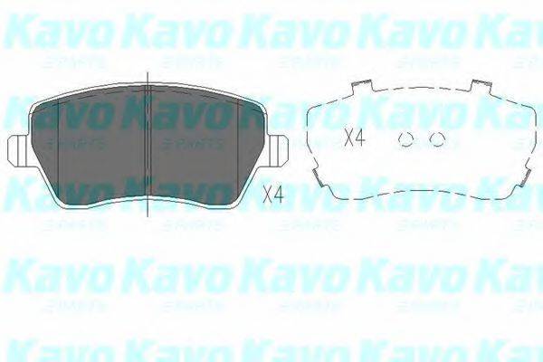 Колодки (дисковый тормоз) KAVO PARTS KBP-6559