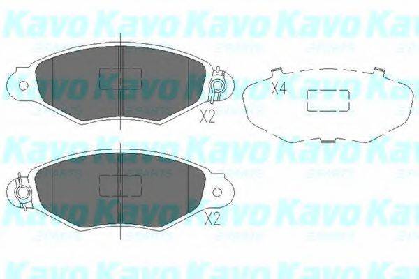 Колодки (дисковый тормоз) KAVO PARTS KBP-6565