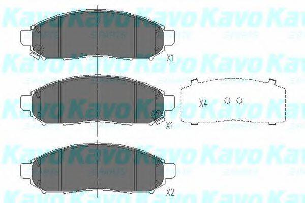 Колодки (дисковый тормоз) KAVO PARTS KBP-6574