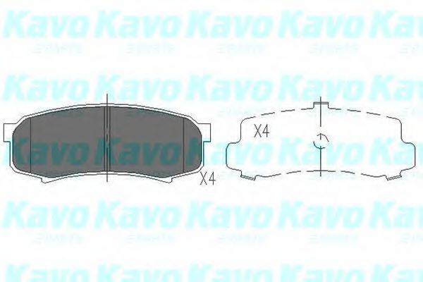 Колодки (дисковый тормоз) KAVO PARTS KBP-9007