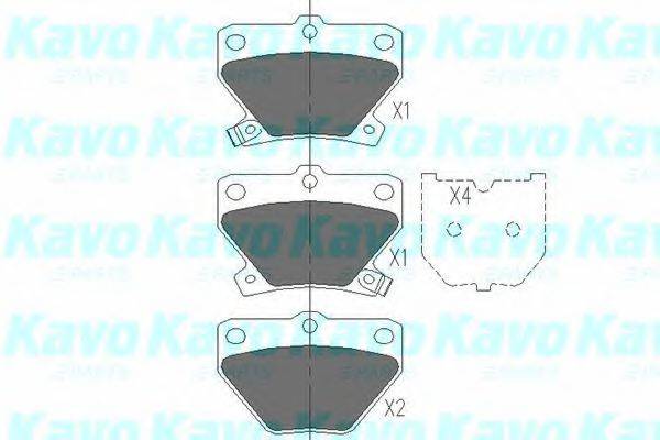 Колодки (дисковый тормоз) KAVO PARTS KBP-9013