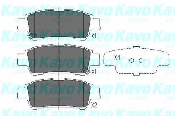 Колодки (дисковый тормоз) KAVO PARTS KBP-9014