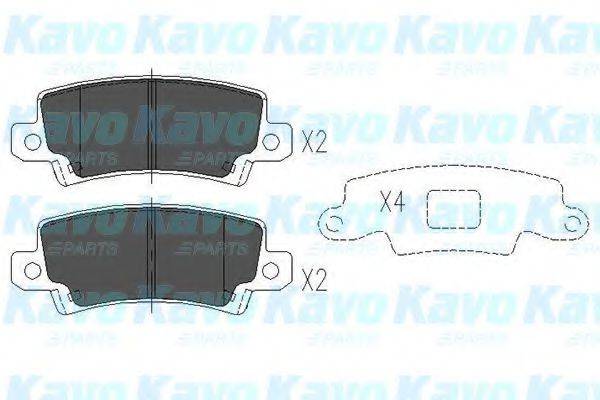 Колодки (дисковый тормоз) KAVO PARTS KBP-9016