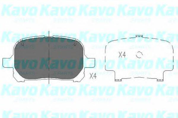 Колодки (дисковый тормоз) KAVO PARTS KBP-9051
