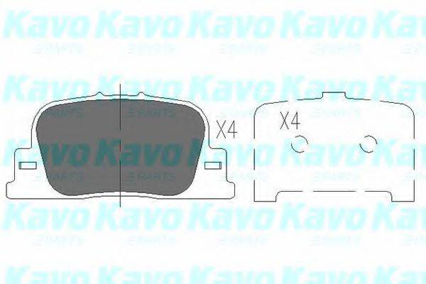 Колодки (дисковый тормоз) KAVO PARTS KBP-9069