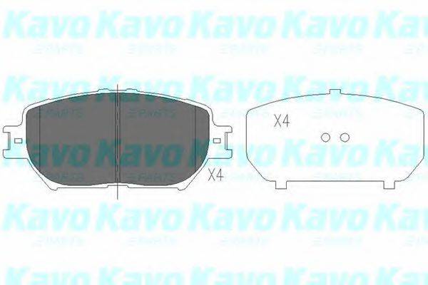 Колодки (дисковый тормоз) KAVO PARTS KBP-9070