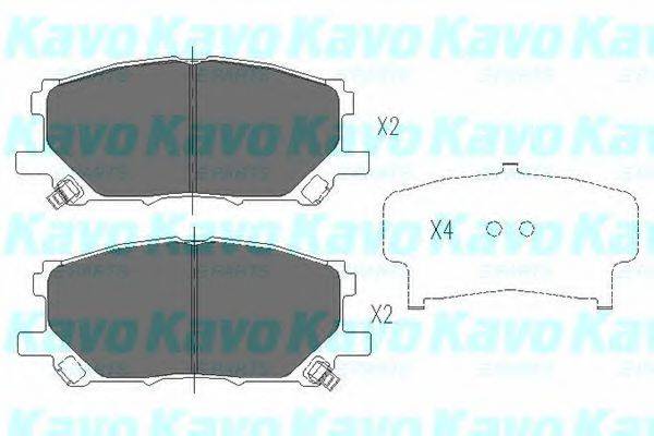 Колодки (дисковый тормоз) KAVO PARTS KBP-9080