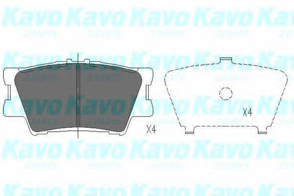 Колодки (дисковый тормоз) KAVO PARTS KBP-9086