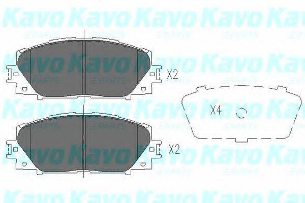 Колодки (дисковый тормоз) KAVO PARTS KBP-9097