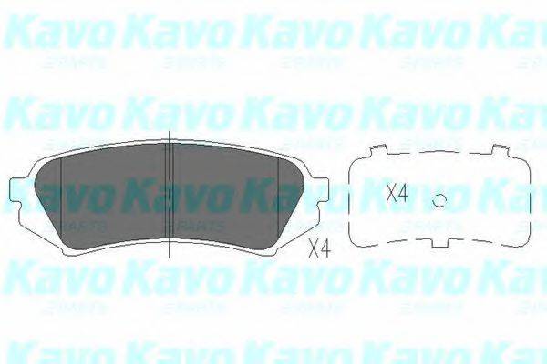 Колодки (дисковый тормоз) KAVO PARTS KBP-9118