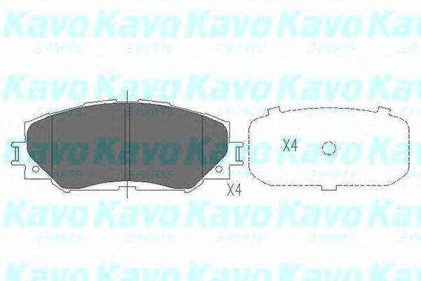 Колодки (дисковый тормоз) KAVO PARTS KBP-9120