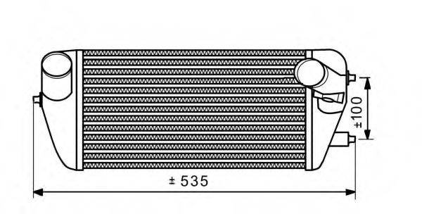 Радиатор интеркуллера  NRF 30532