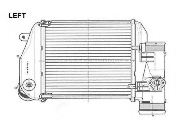 Радиатор интеркуллера  NRF 30767