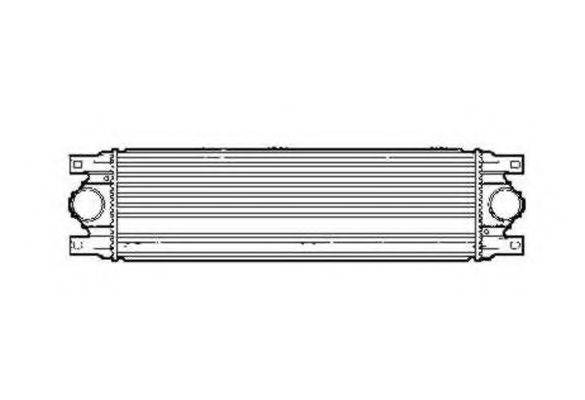 Радиатор интеркуллера  NRF 30874