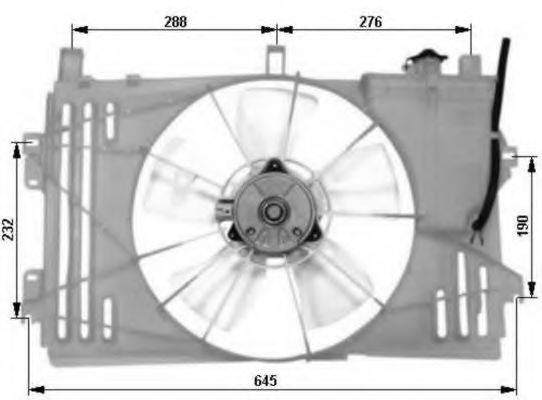 Вентилятор системы охлаждения двигателя NRF 47053