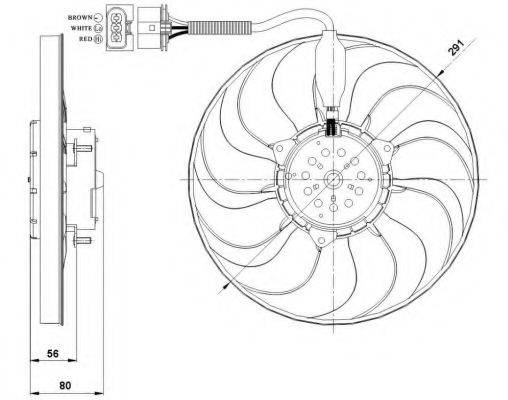 Вентилятор системы охлаждения двигателя NRF 47392