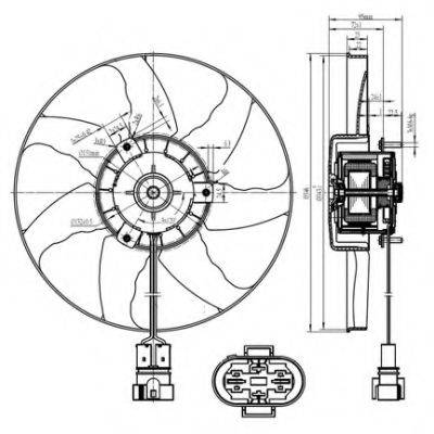 Вентилятор системы охлаждения двигателя NRF 47428