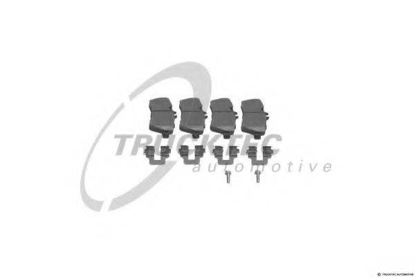 Комплект гальмівних колодок, дискове гальмо TRUCKTEC AUTOMOTIVE 02.35.148