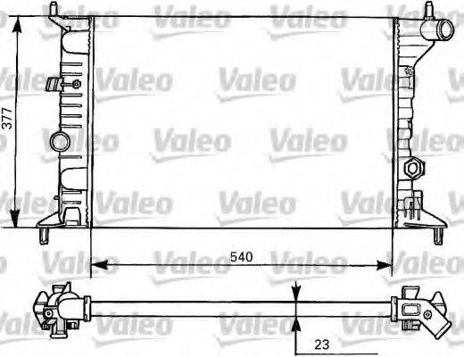 VALEO 731525 Радиатор охлаждения двигателя