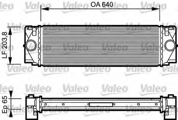 Радиатор интеркуллера  VALEO 817994