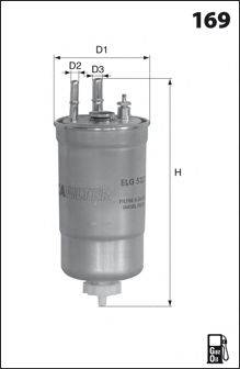 Фильтр топлива MECAFILTER ELG5372