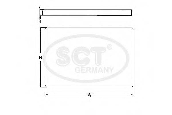 SCT GERMANY SA1106 Фильтр воздуха в салоне