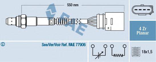 FAE 77148 Датчик остаточного кислорода (Лямбда-зонд)