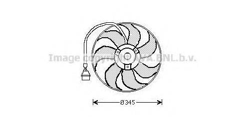 Вентилятор системы охлаждения двигателя AVA QUALITY COOLING AI7509