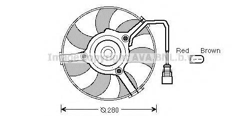 Вентилятор системы охлаждения двигателя AVA QUALITY COOLING AI7516