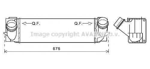 Радиатор интеркуллера  AVA QUALITY COOLING BW4457
