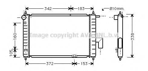 AVA QUALITY COOLING DWA2046 Радиатор охлаждения двигателя