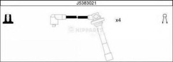 Провода зажигания (комплект) NIPPARTS J5383021