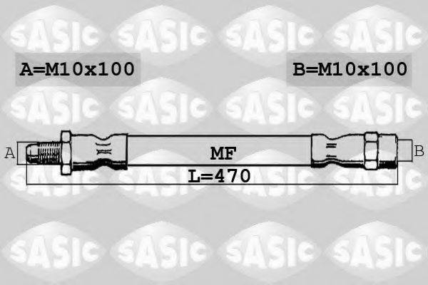 Шланг тормозной системы SASIC SBH0180