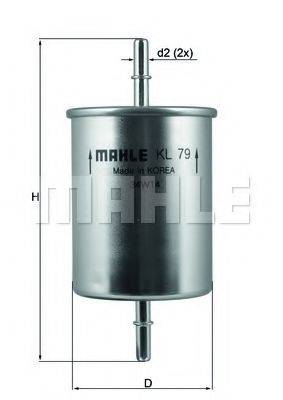 MAHLE ORIGINAL KL79 Фильтр топлива