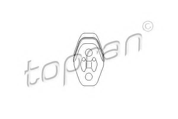 Кронштейн глушителя TOPRAN 103 026