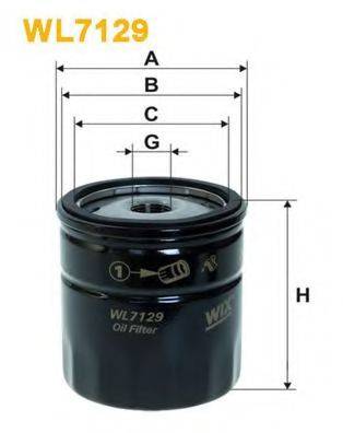 Масляний фільтр WIX FILTERS WL7129