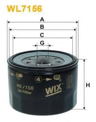 Масляний фільтр WIX FILTERS WL7156