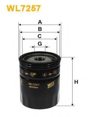 Масляний фільтр WIX FILTERS WL7257