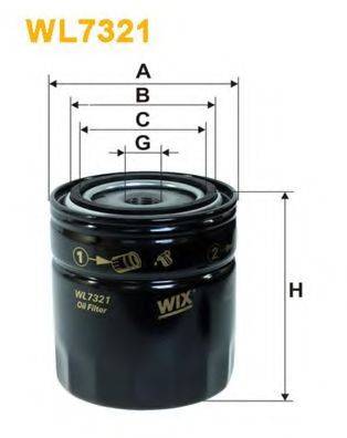 Масляний фільтр WIX FILTERS WL7321