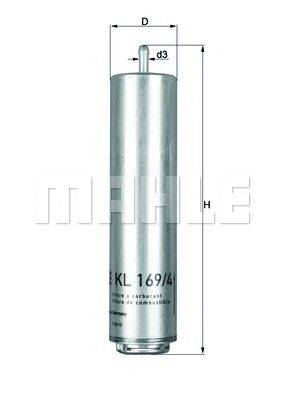 Фильтр топлива KNECHT KL 169/4D