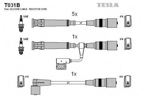 Провода зажигания (комплект) TESLA T031B