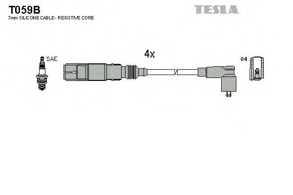 Провода зажигания (комплект) TESLA T059B
