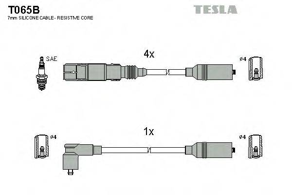 Провода зажигания (комплект) TESLA T065B