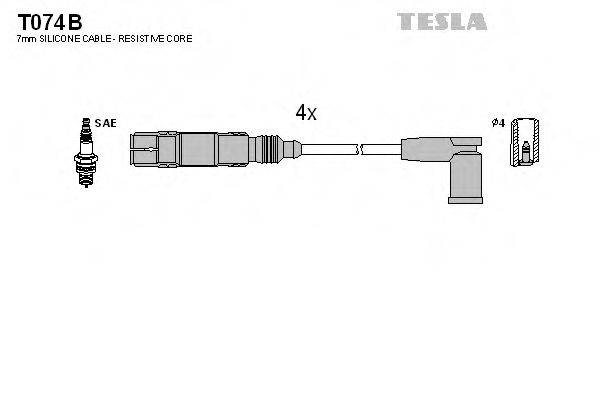 Провода зажигания (комплект) TESLA T074B