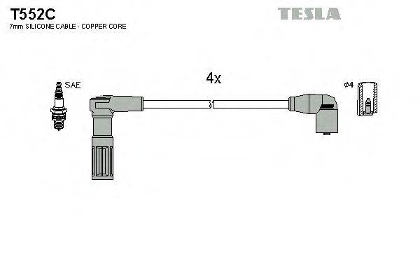 Провода зажигания (комплект) TESLA T552C