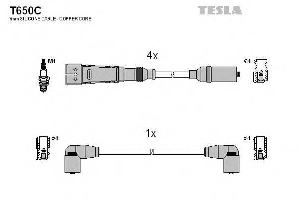 Провода зажигания (комплект) TESLA T650C
