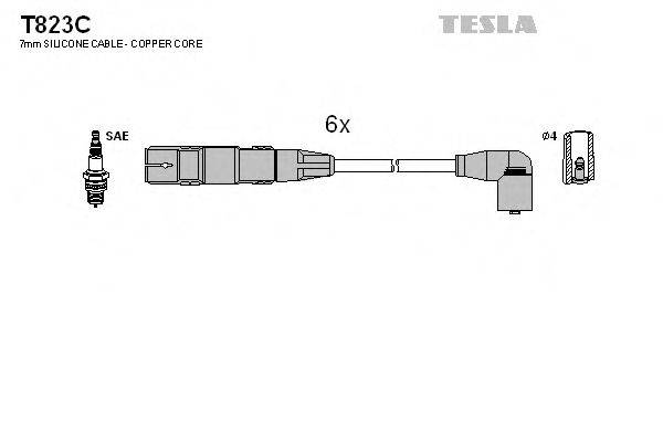 Провода зажигания (комплект) TESLA T823C