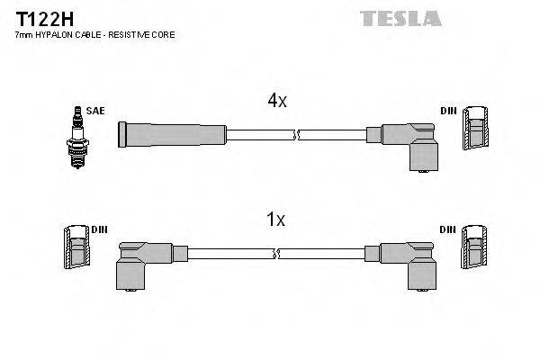 Провода зажигания (комплект) TESLA T122H