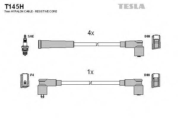 Провода зажигания (комплект) TESLA T145H