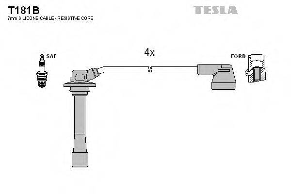 Провода зажигания (комплект) TESLA T181B